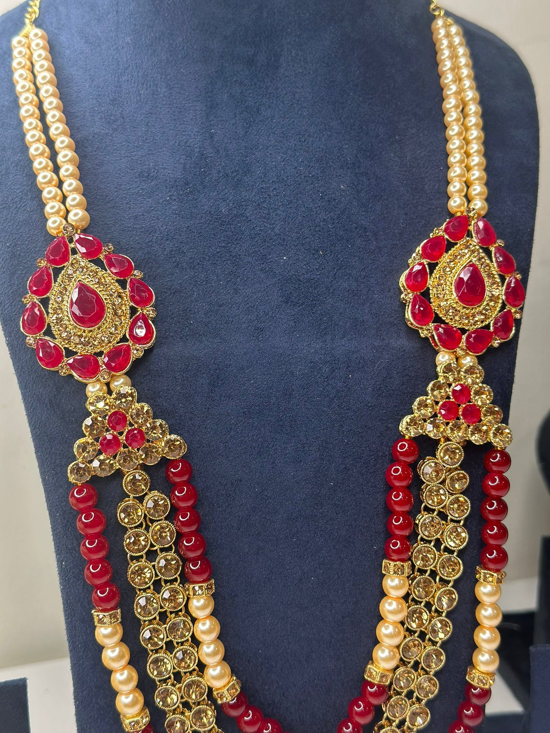 Izhaar Indian Groom Wedding Traditional Men necklace Handmade Jewelry Mala