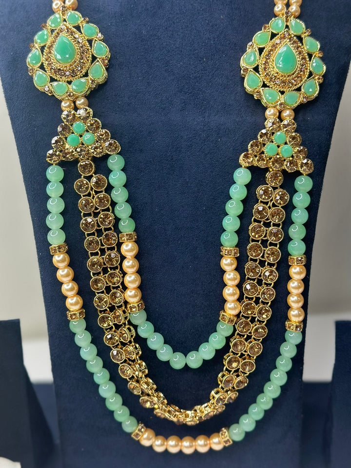 Izhaar Indian Groom Wedding Traditional Men necklace Handmade Jewelry Mala
