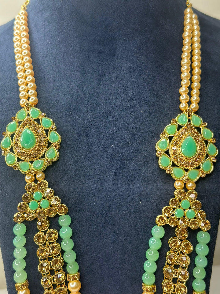 Izhaar Indian Groom Wedding Traditional Men necklace Handmade Jewelry Mala