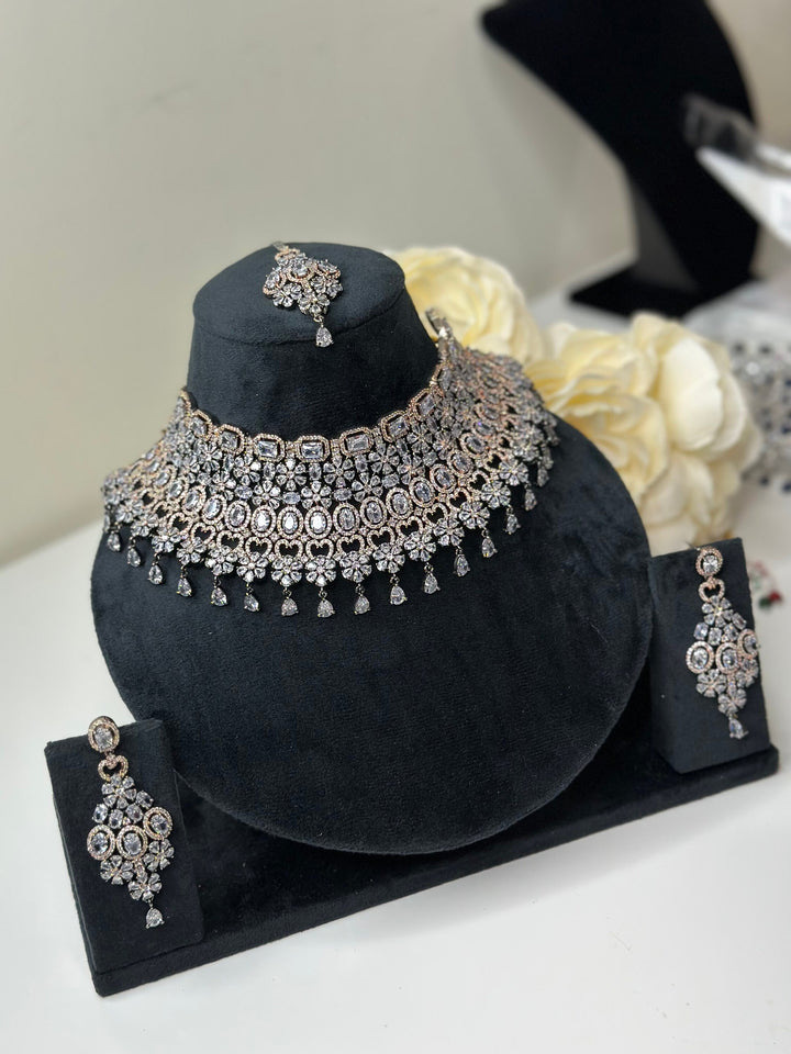 Jan CZ Necklace ADset012