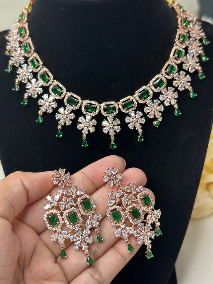 Riley CZ Necklace ADset041