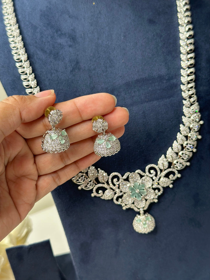 Radha CZ Long Necklace