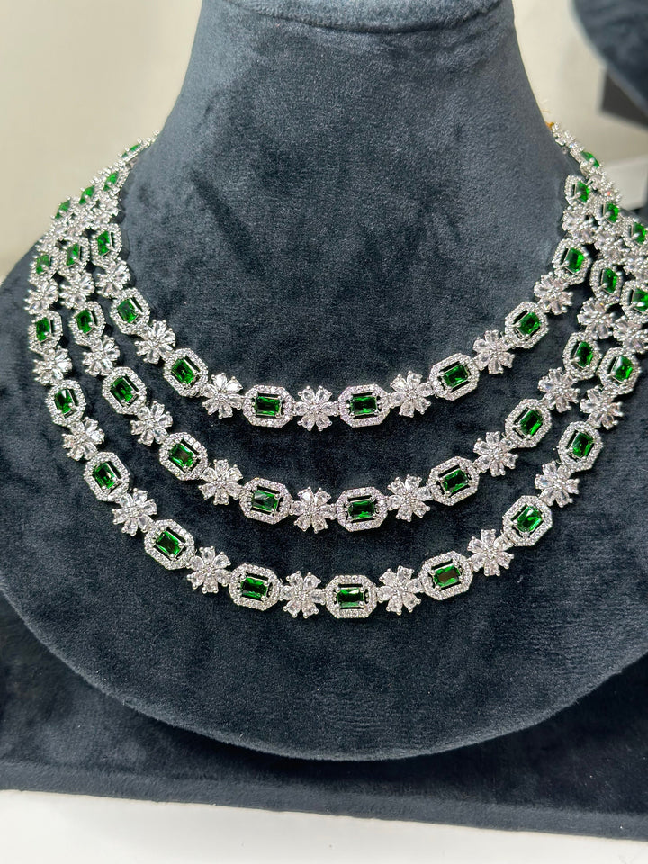 CZ Layered Neckalce