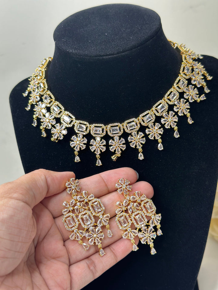 Riley CZ Necklace ADset041