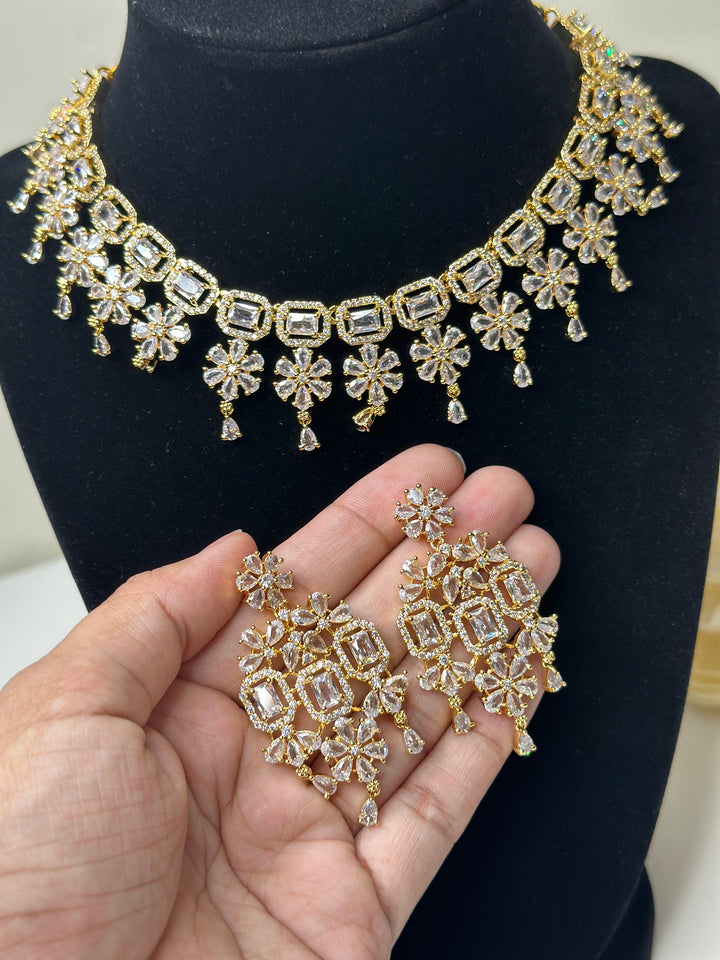Riley CZ Necklace ADset041