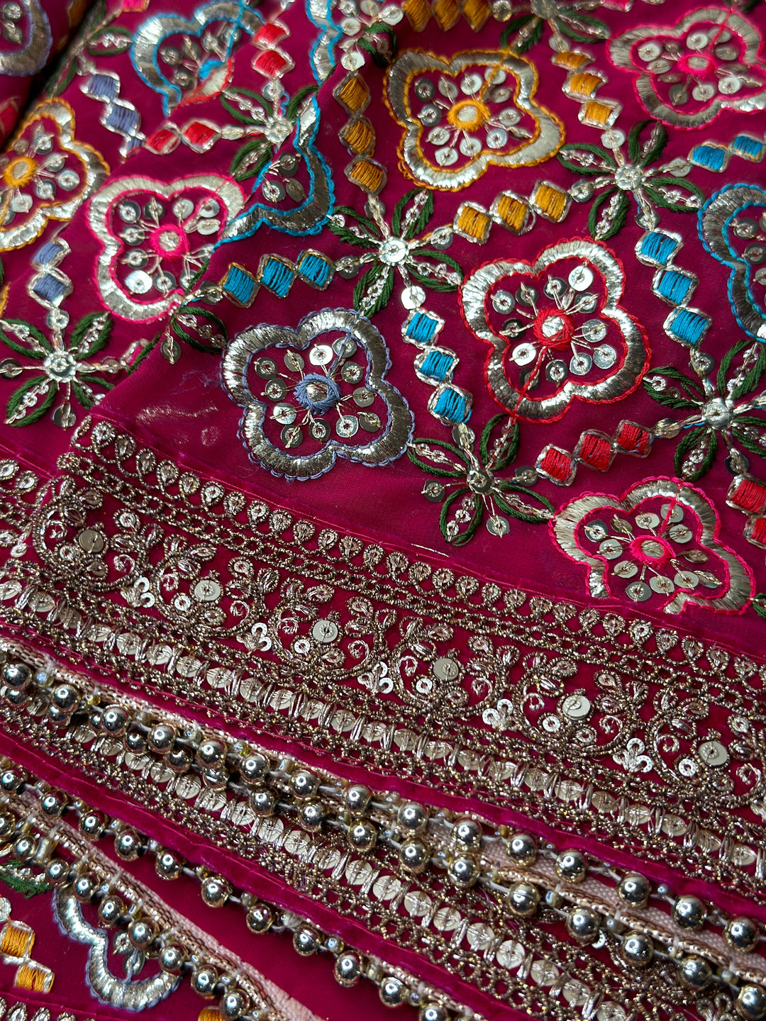 Traditional Embroidered Work Bridal Dupatta