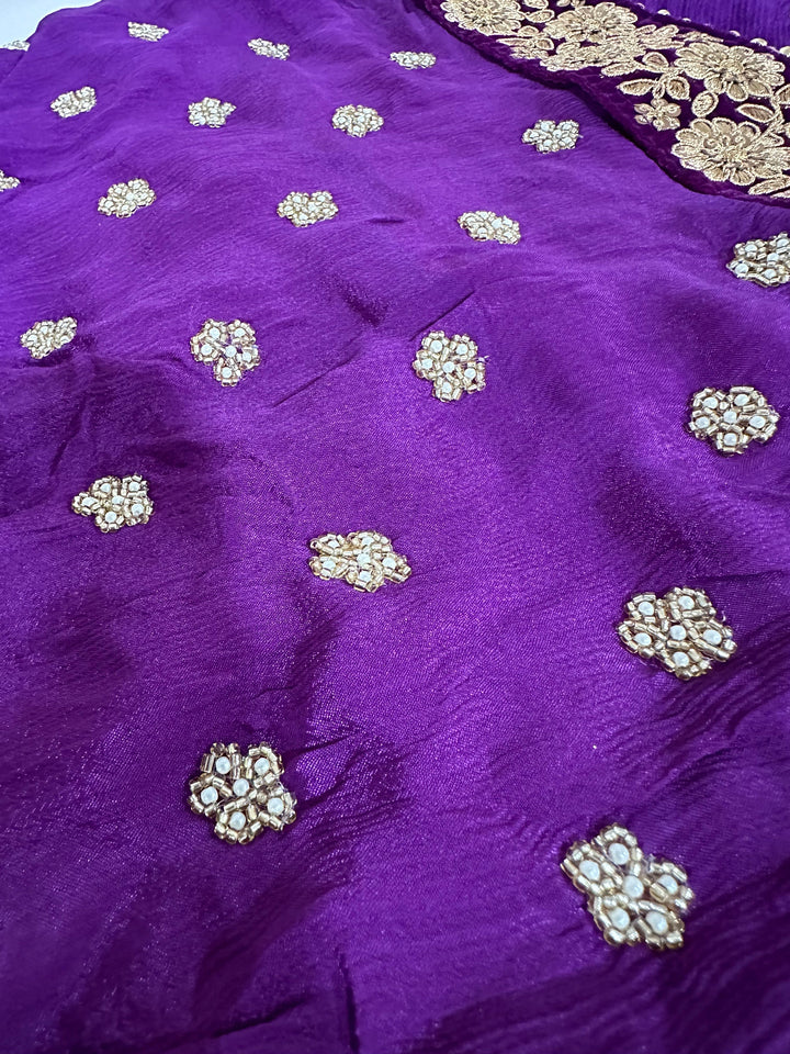 Traditional Embroidered Work Bridal Dupatta