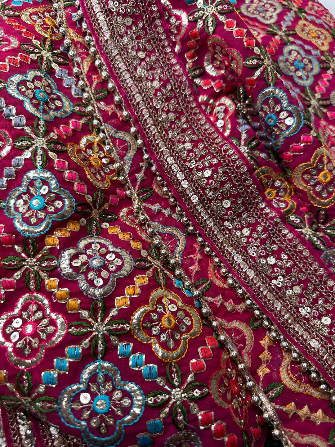 Traditional Embroidered Work Bridal Dupatta
