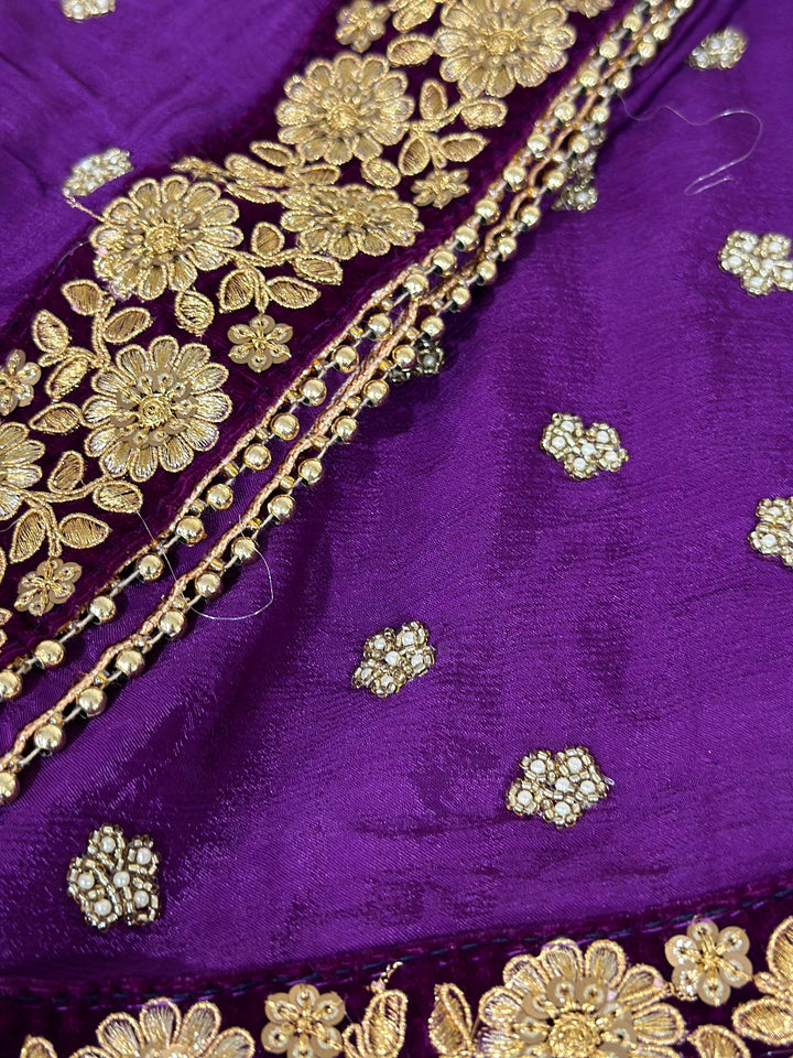 Traditional Embroidered Work Bridal Dupatta
