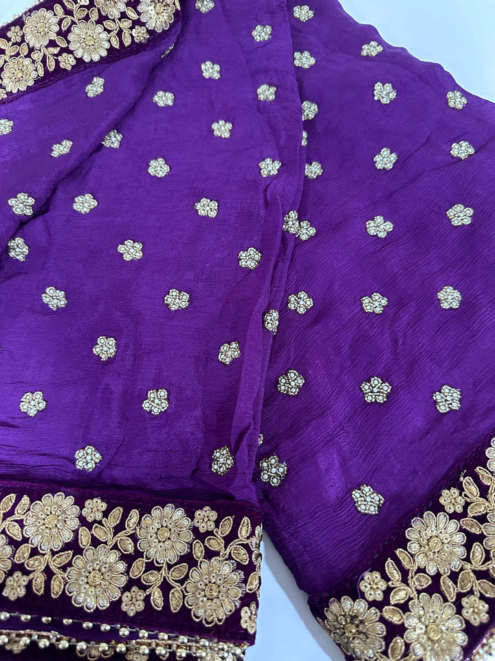 Traditional Embroidered Work Bridal Dupatta