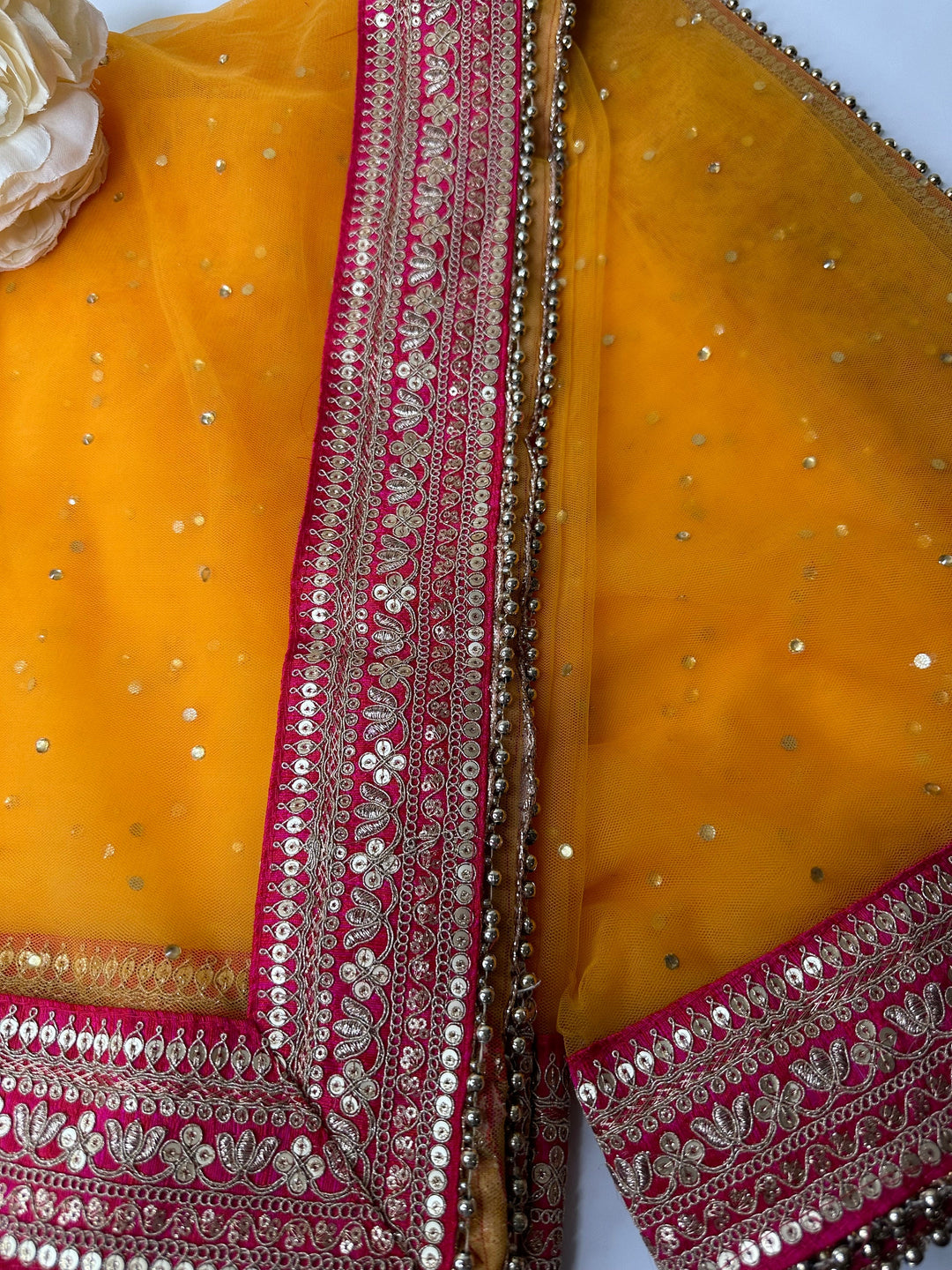 Traditional Embroidered Work Bridal  Dupatta