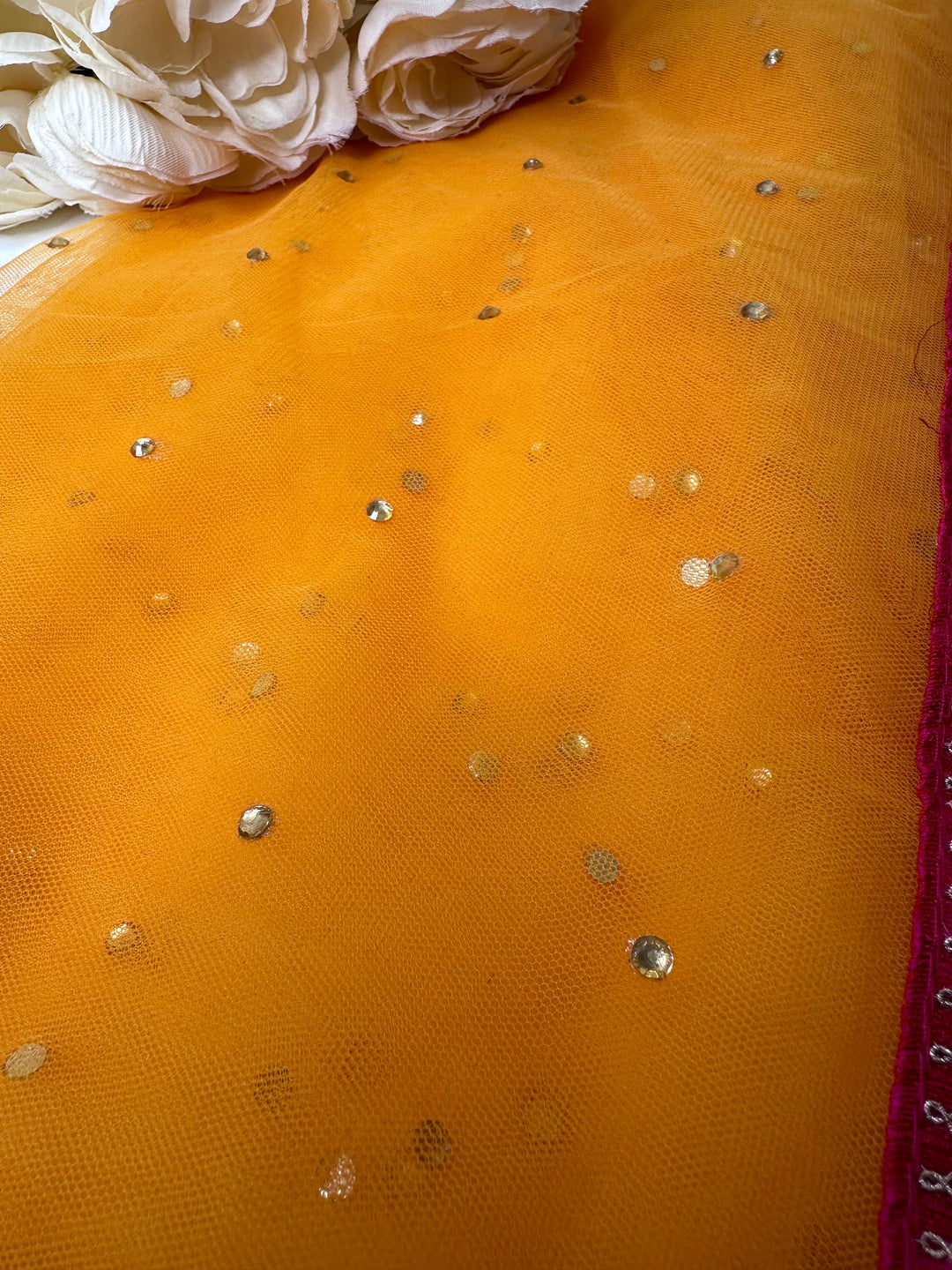 Traditional Embroidered Work Bridal  Dupatta