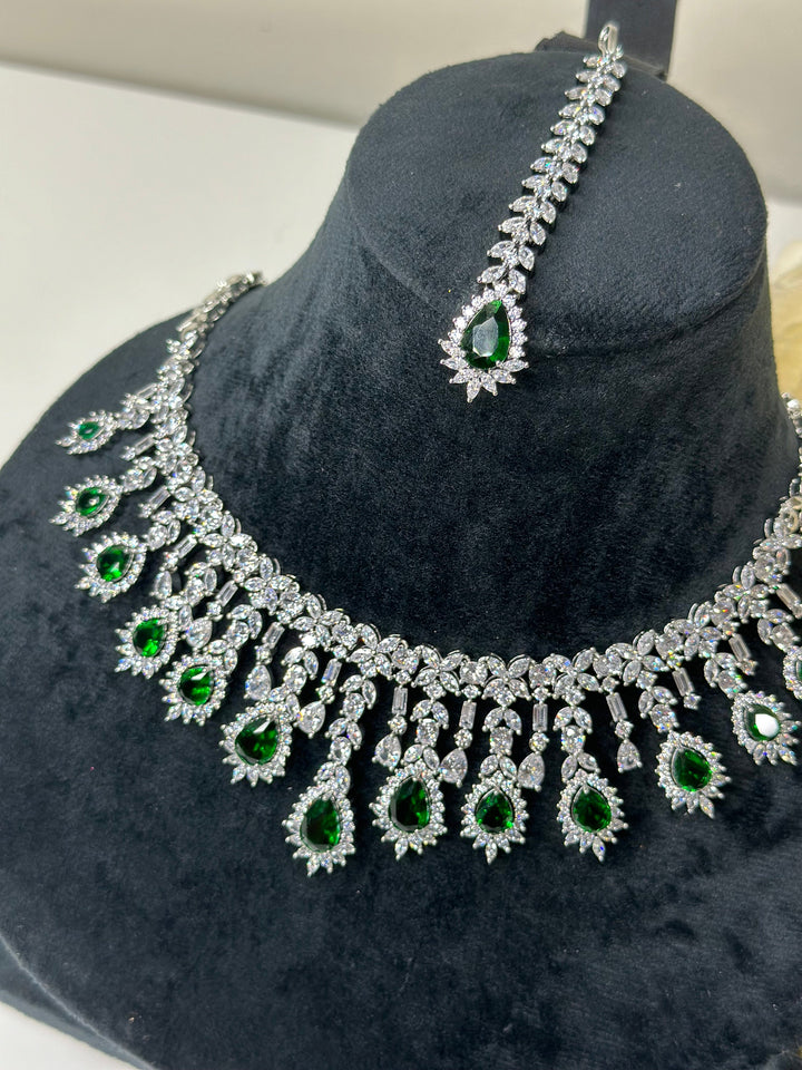 Ivy CZ Necklace Set AD Set009