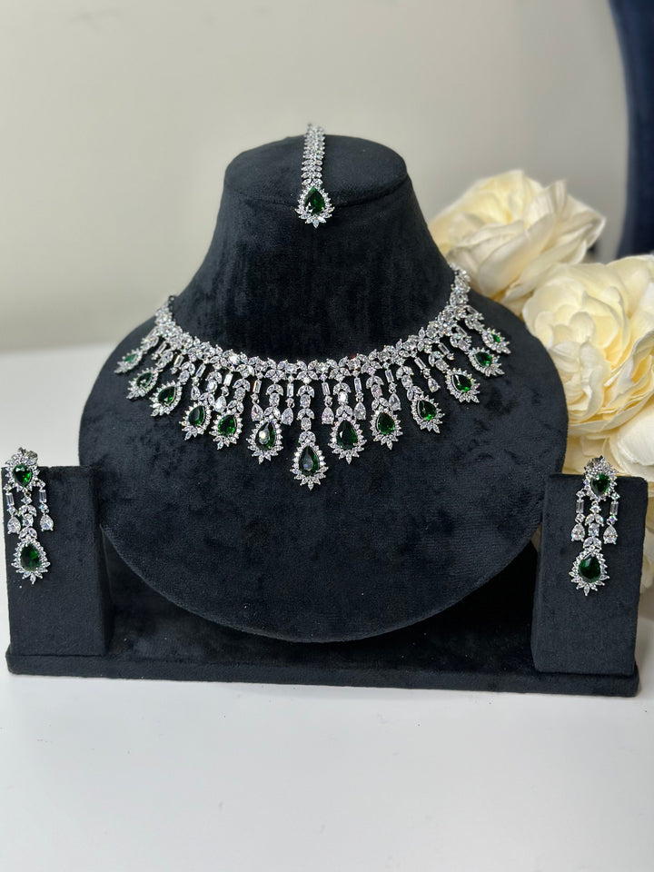 Ivy CZ Necklace Set AD Set009