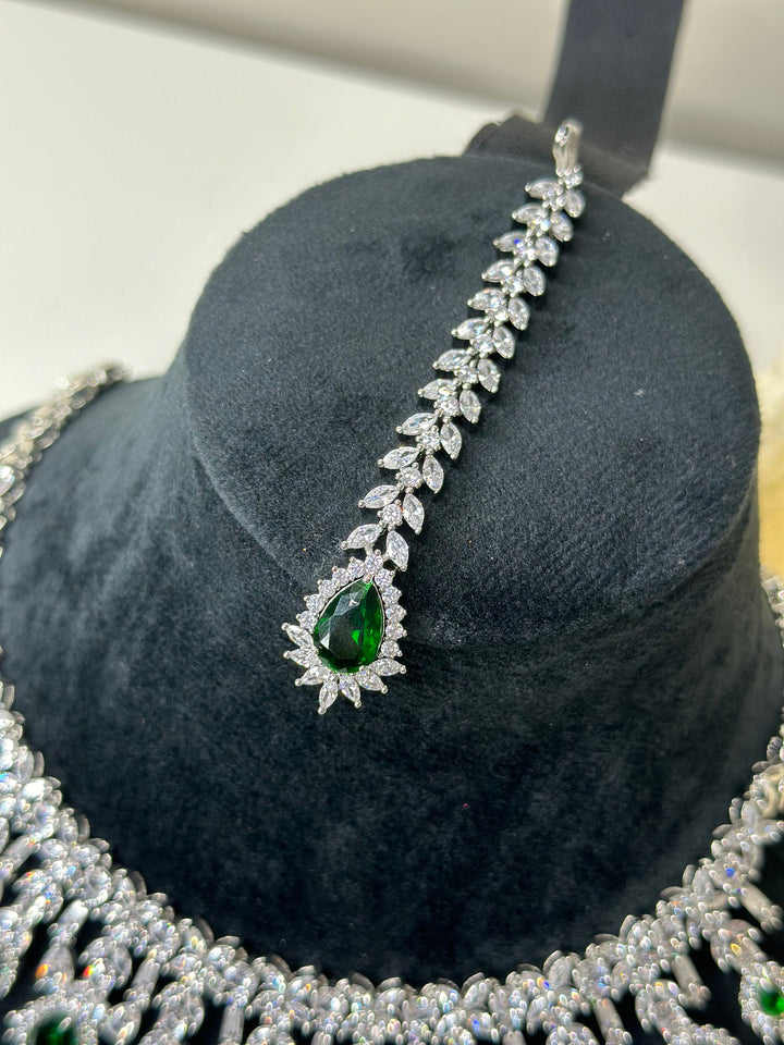 Ivy CZ Necklace Set AD Set009