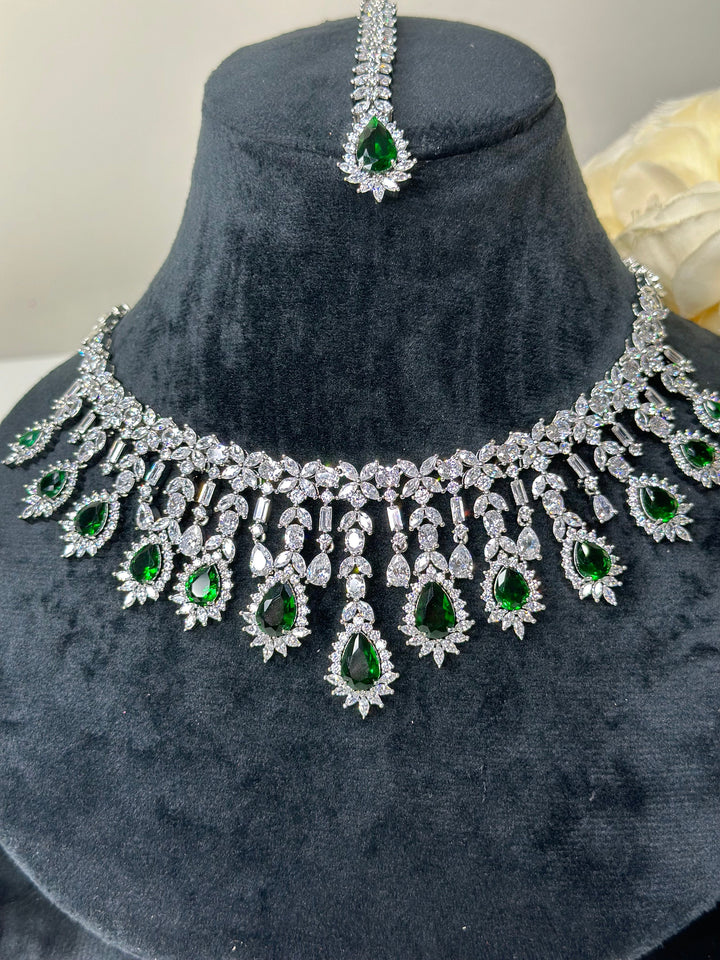 Ivy CZ Necklace Set AD Set009