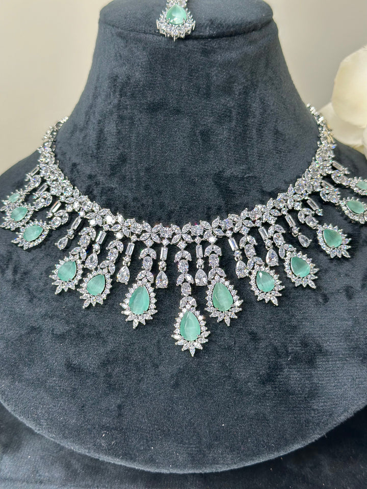 Ivy CZ Necklace Set ADset009