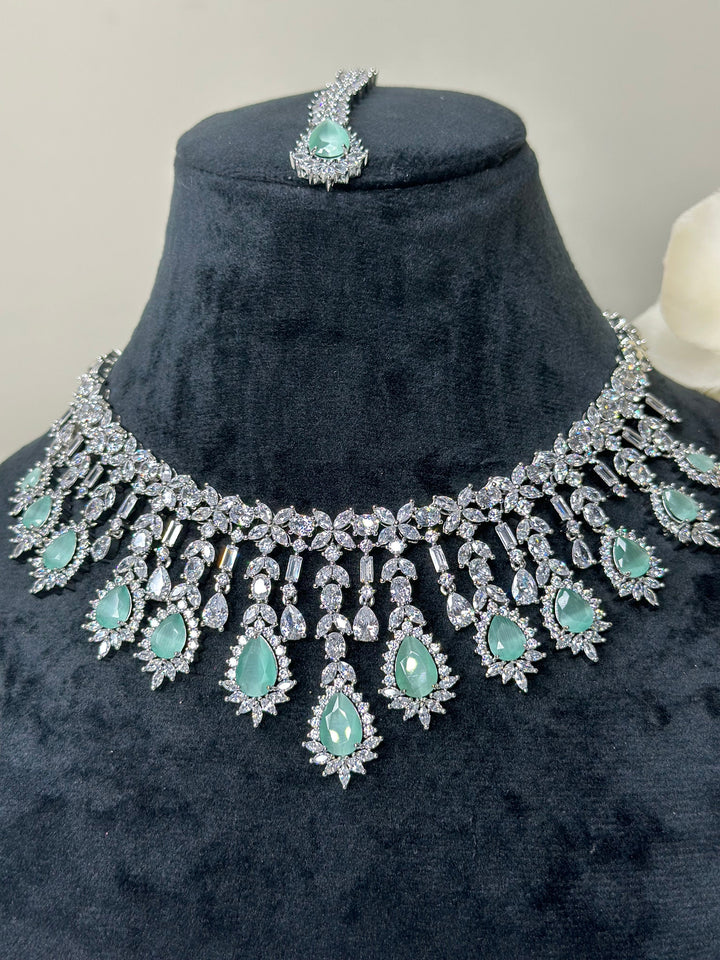 Ivy CZ Necklace Set ADset009
