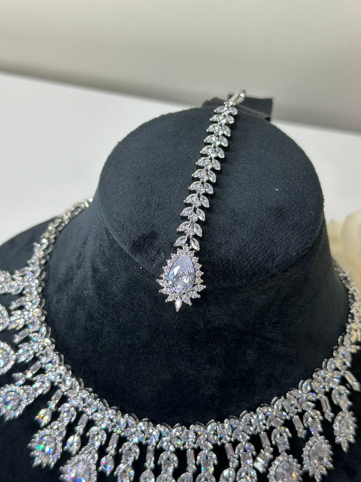 Ivy CZ Necklace Set AD Set009