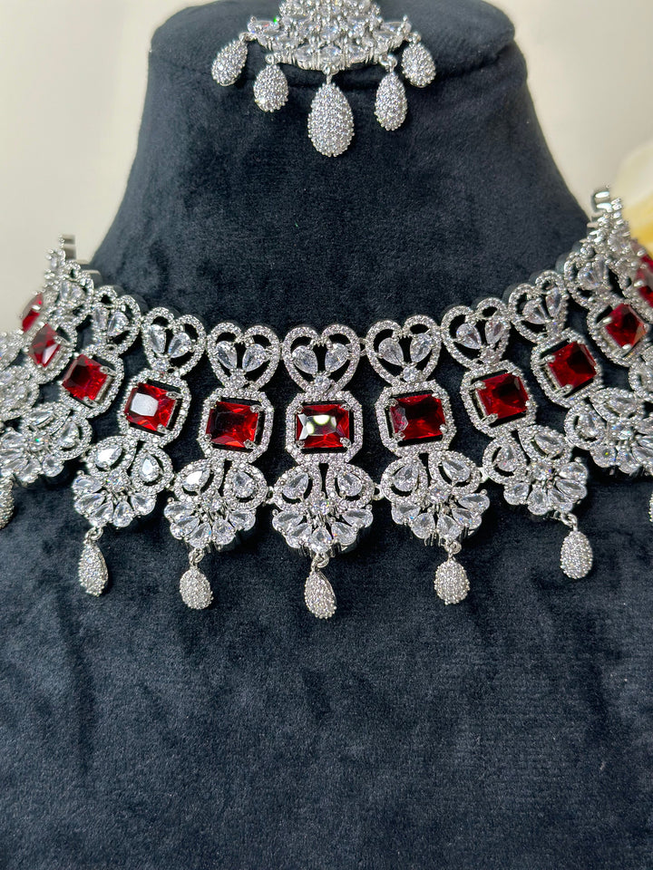 Isa CZ Necklace AD Set011