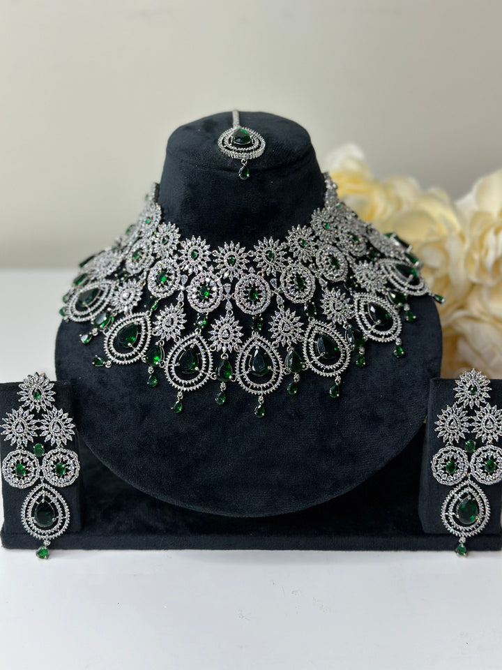 Zia CZ Necklace AD Set013