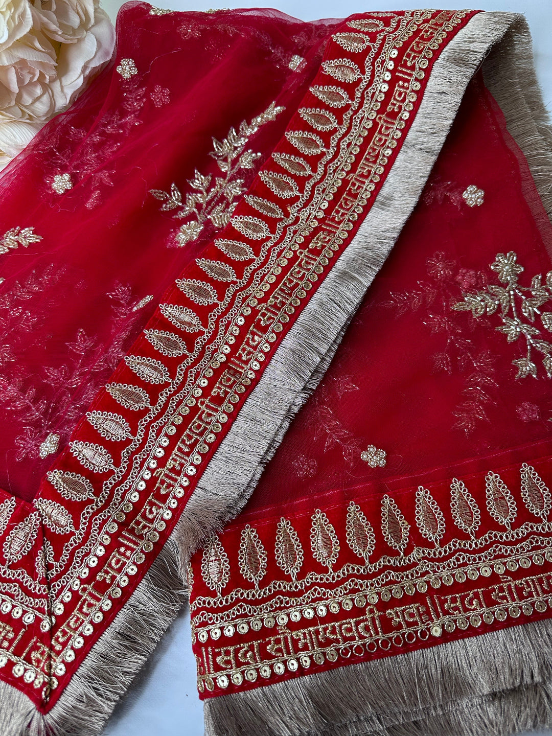 Traditional Bridal Work Dupatta