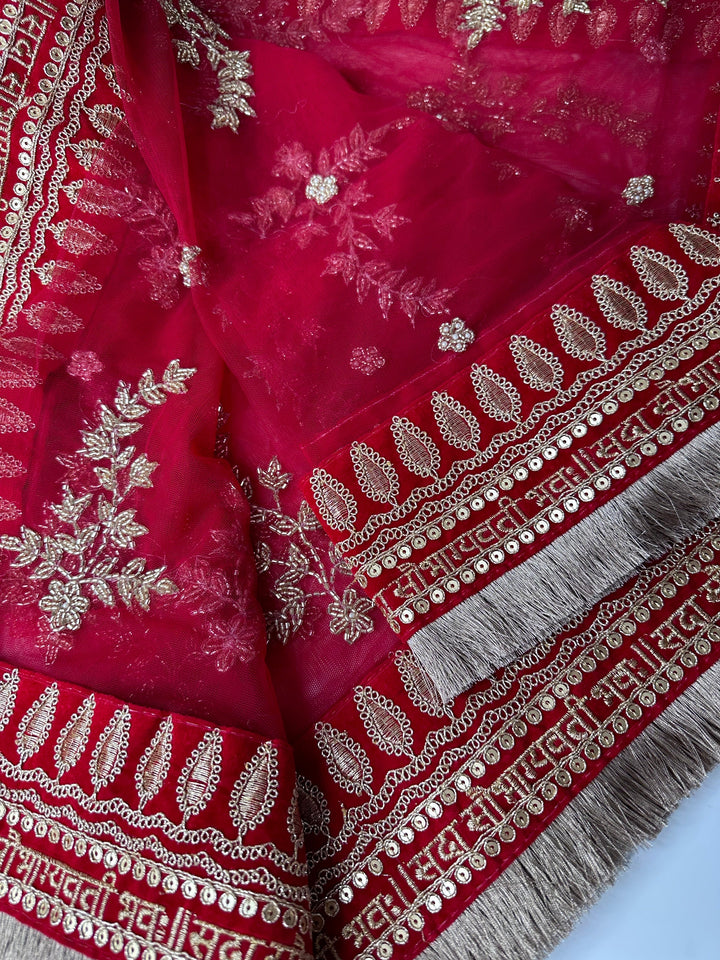 Traditional Bridal Work Dupatta