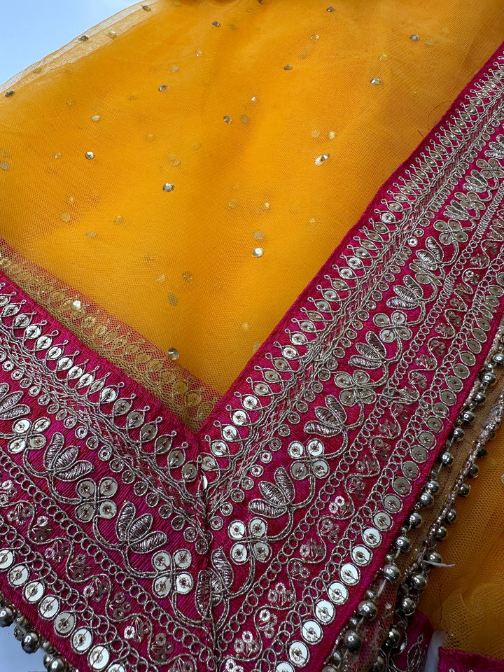 Traditional Embroidered Work Bridal  Dupatta