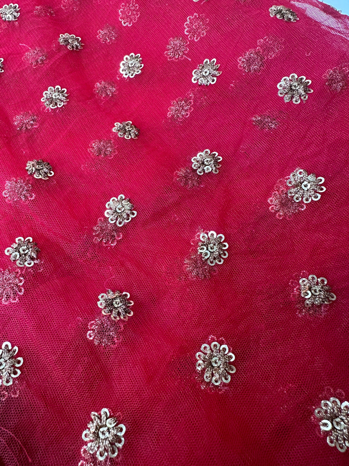 Traditional Embroidered Work Bridal Dupatta