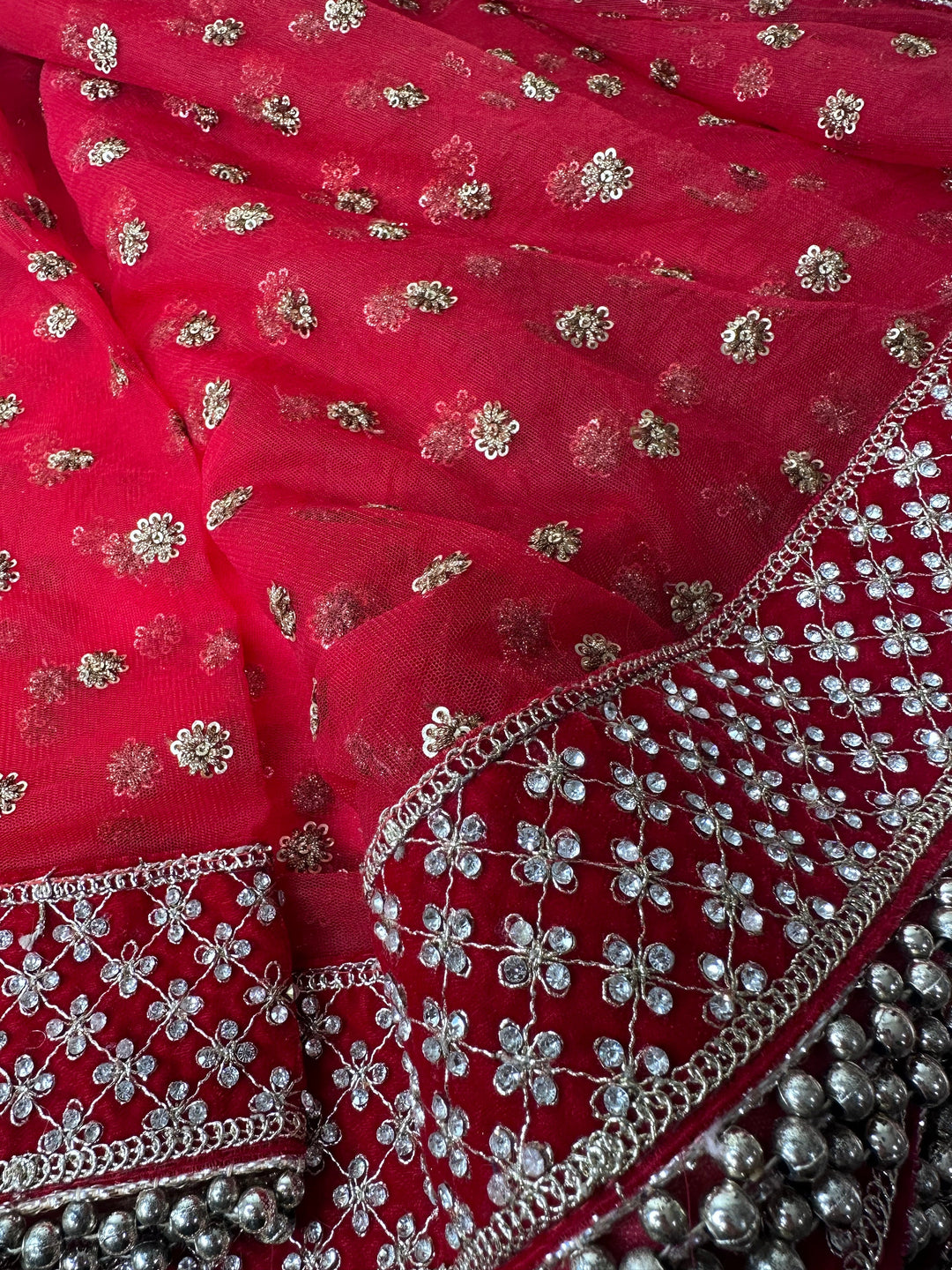Traditional Embroidered Work Bridal Dupatta