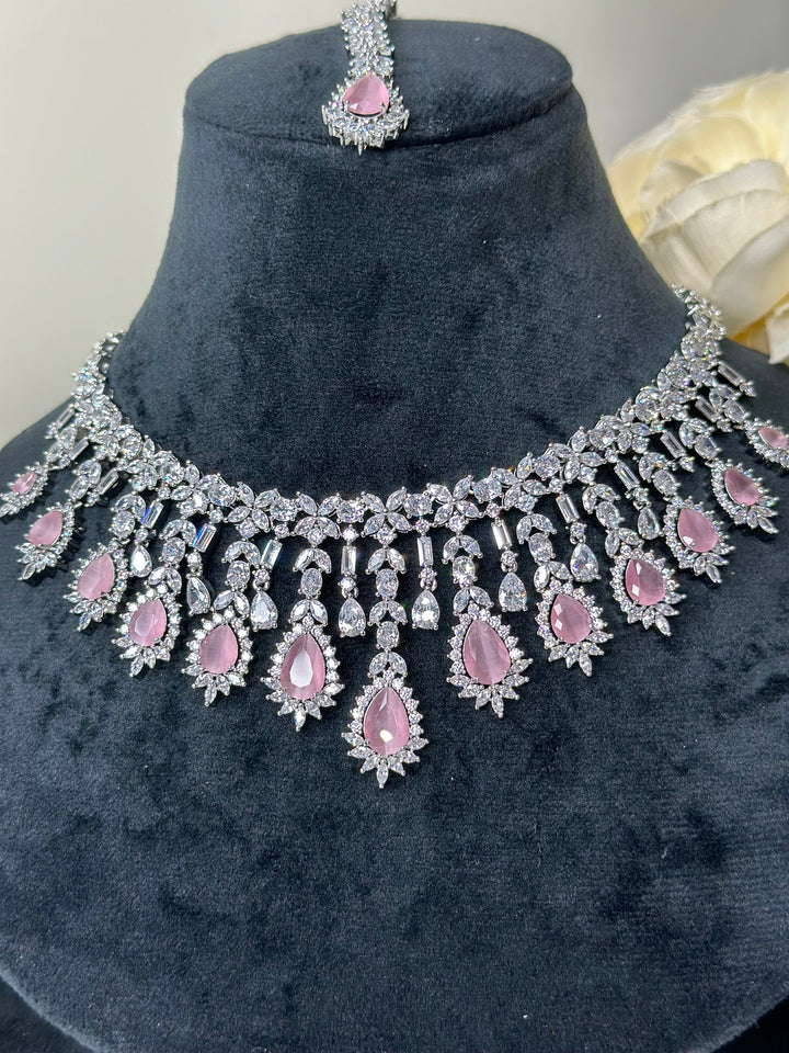 Ivy CZ Necklace AD Set009