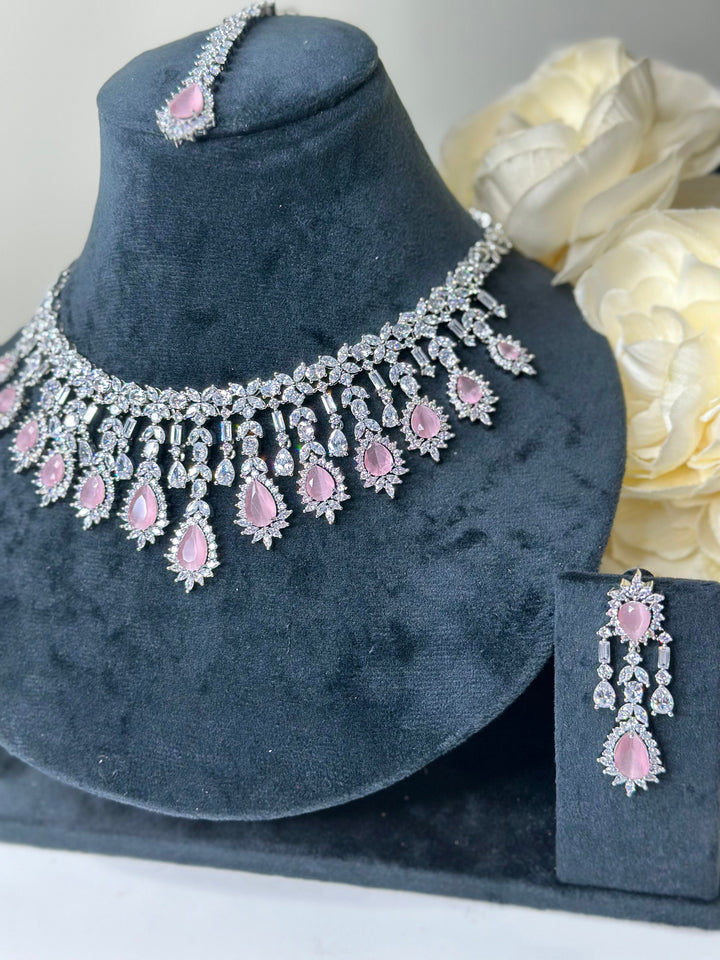 Ivy CZ Necklace AD Set009