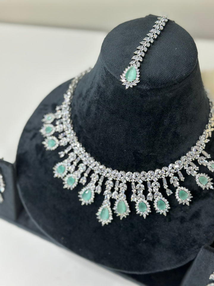 Ivy CZ Necklace Set ADset009