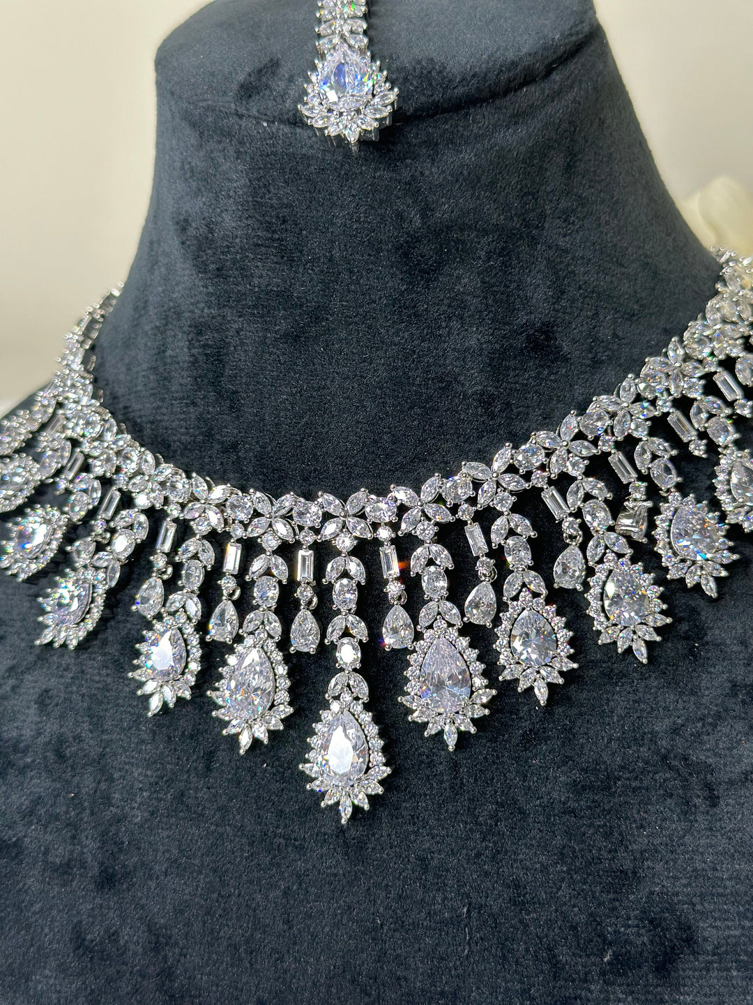 Ivy CZ Necklace Set AD Set009