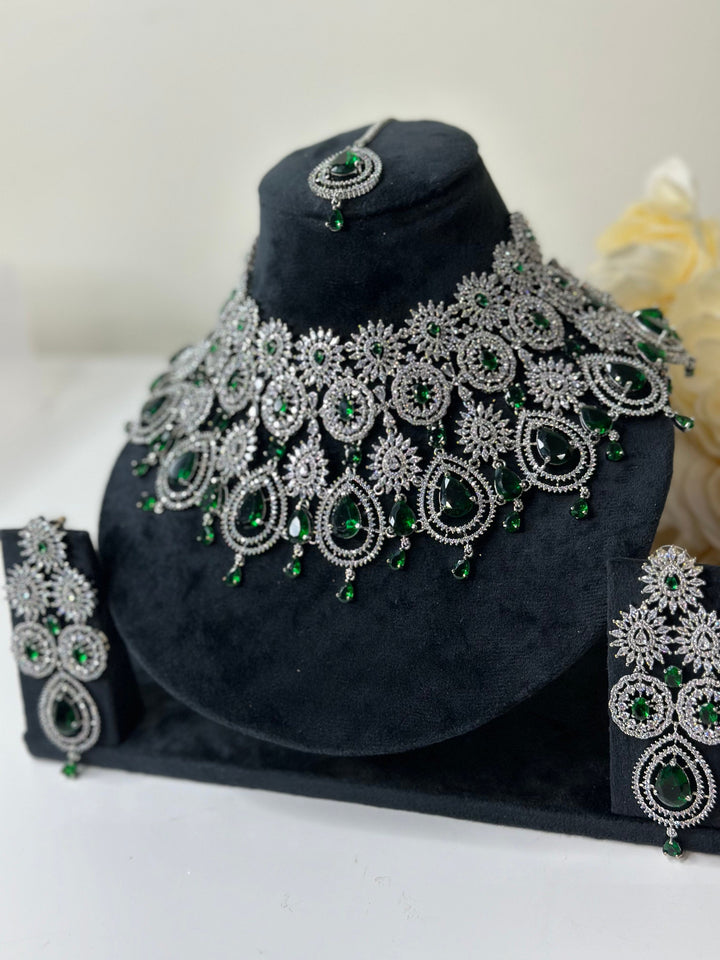 Zia CZ Necklace AD Set013