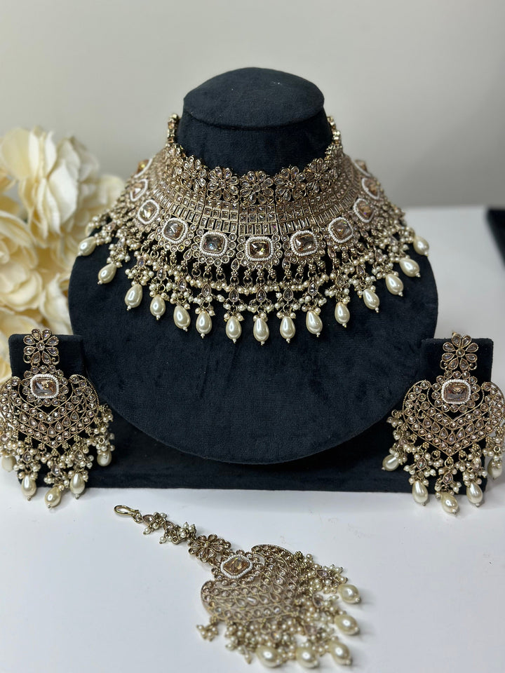 Aleena AD Polki Kundan Necklace