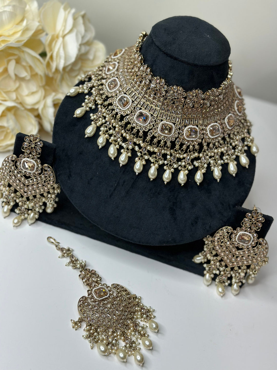 Aleena AD Polki Kundan Necklace