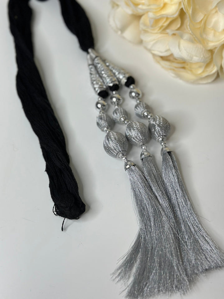 Traditional Punjabi Culture Silver Parandi Hair Accessory