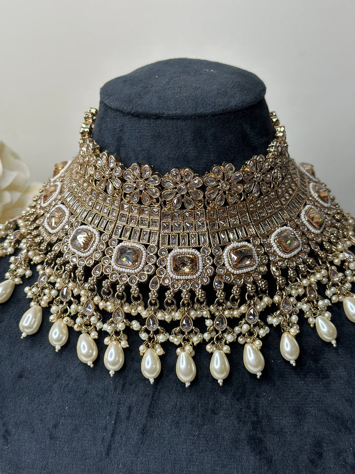 Aleena AD Polki Kundan Necklace