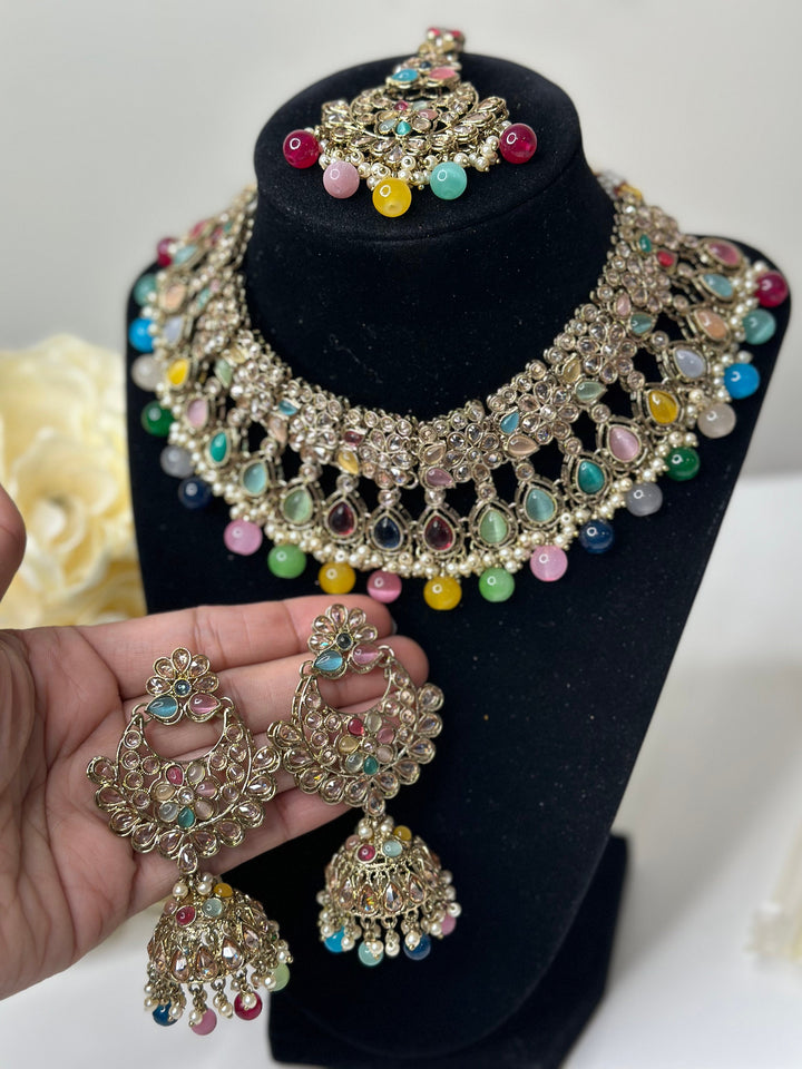 Karishma Polki Reverse AD Necklace