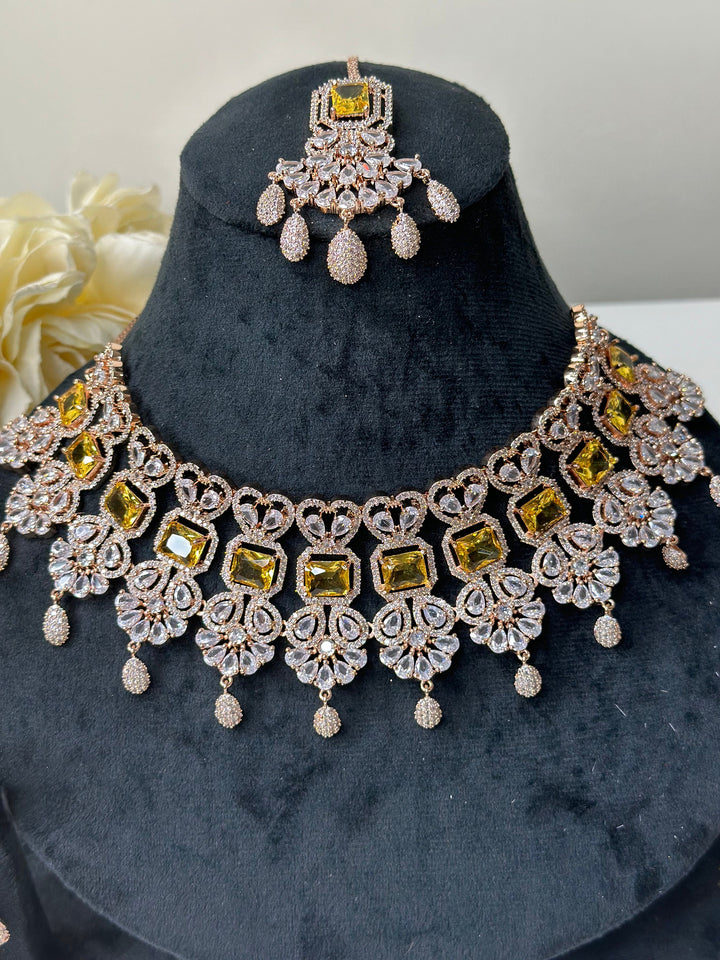 Isa CZ Necklace ADset011