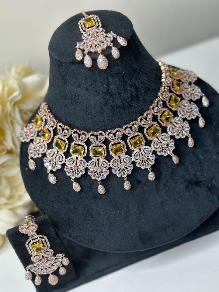 Isa CZ Necklace ADset011