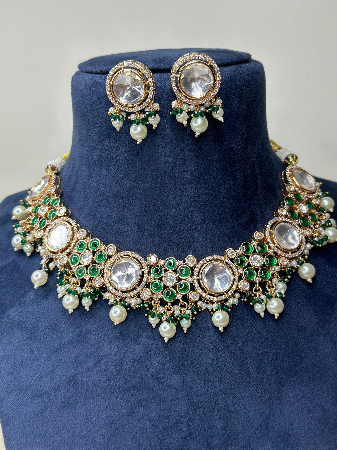 Sabya Inspired Paachi Kundan Choker