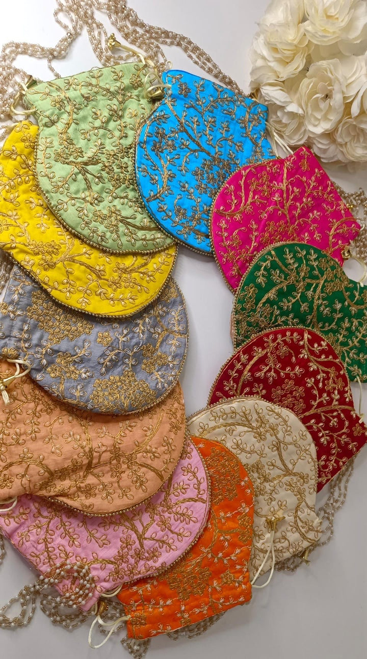 Traditional Embroidered Wedding Potli Bag