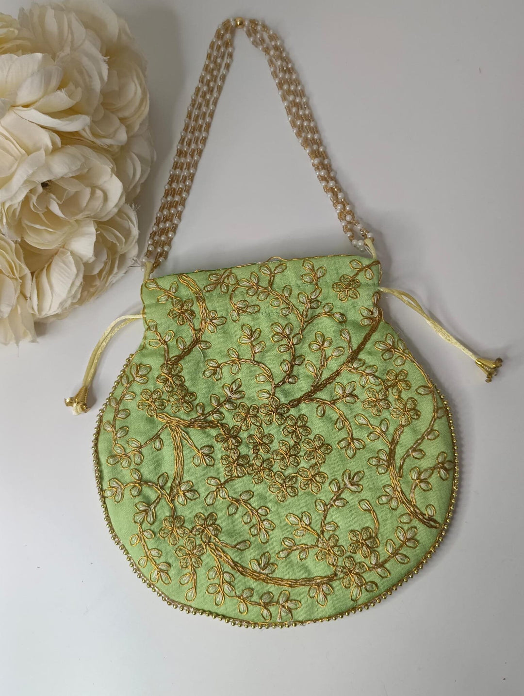 Traditional Embroidered Wedding Potli Bag