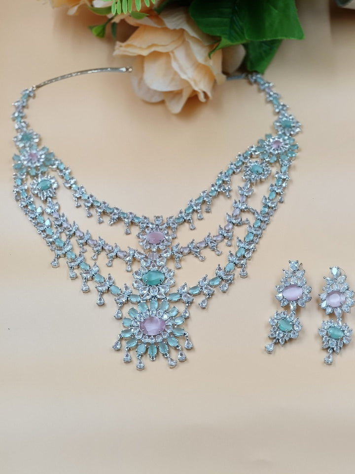 Suzy CZ Necklace Adset051
