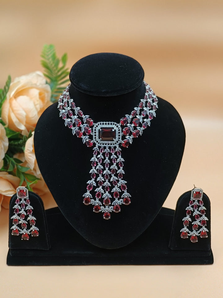 Nina CZ Necklace ADSet047