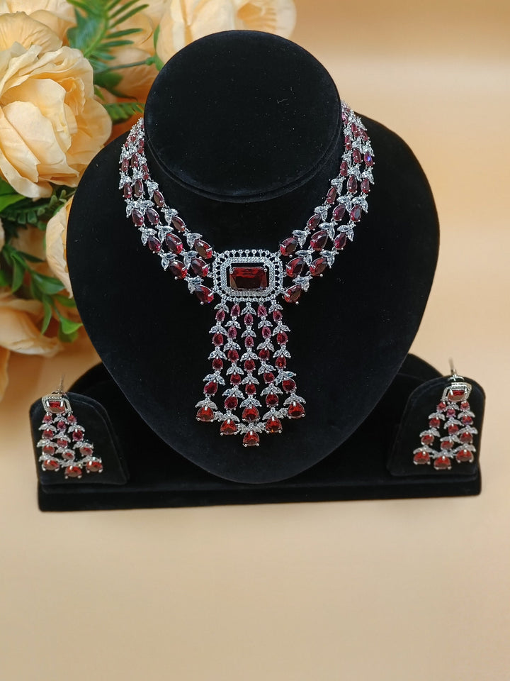 Nina CZ Necklace ADSet047