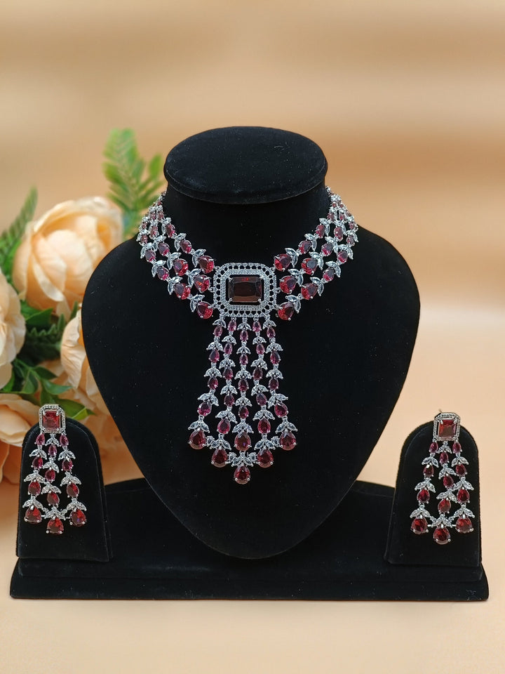Nina CZ Necklace ADSet047