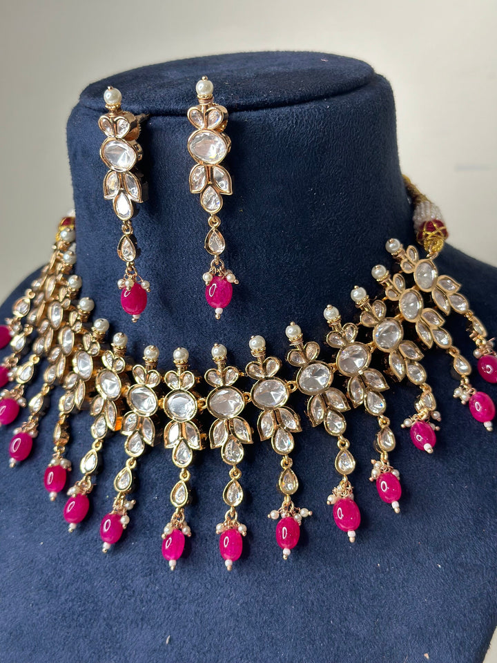 Sabya Inspired Paachi Kundan Necklace Kundanset001
